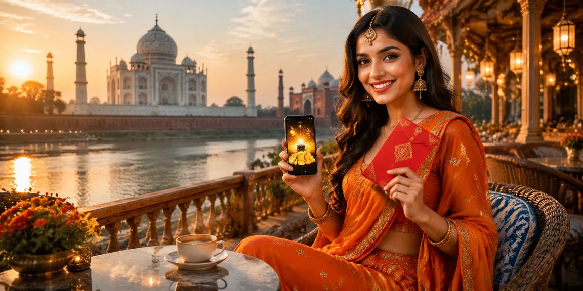 Indian UPI mobile payment being made